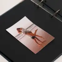 Фотоальбом на кольцах 25 листов &laquo;Сердце узорное&raquo;, синий, чёрный картон, с уголками, 26&times;27 см