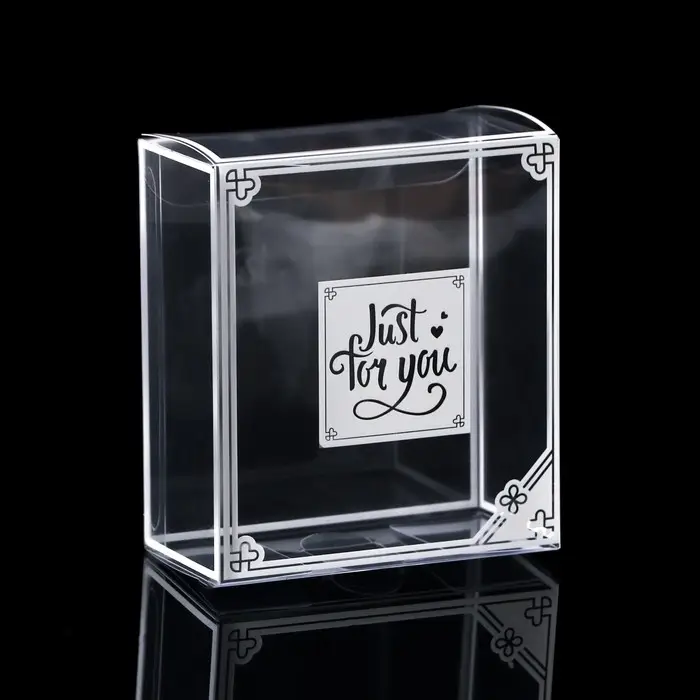 Складная прозрачная коробка из PVC, для упаковки подарков, 8×4×9 см Складная прозрачная коробка из PVC, для упаковки подарков, 8×4×9 см