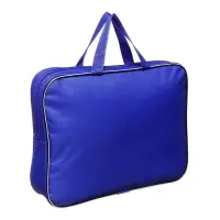 Папка с ручками текстильная А4, 350&times;270&times;70 мм, Calligrata &laquo;Офис&raquo;, внутренний карман, синяя