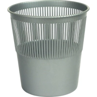 Корзина для мусора офисная 10л пластик, серая Luscan
