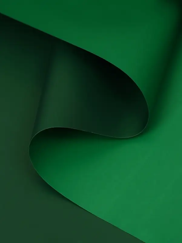 Пленка двухсторонняя для цветов и декора, 0.57&times;0.57 см, зелёный