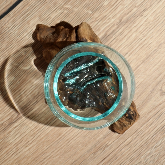 Вазон на коряге  Вазон на коряге "Очарование" 12х10х10 см