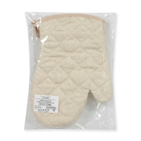 Набор кух. (рукавица стег.18х28см -2шт), рогожка, 160г/м2, Рант бежевый