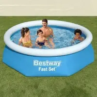 Бассейн надувной Bestway Fast Set 57448/57494, 244&times;61 см, круглый