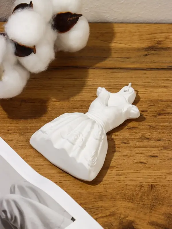 Аромакулон (аромакамень) "Платье"для локальной ароматизации воздуха арома маслами, 12х8 см, натураль