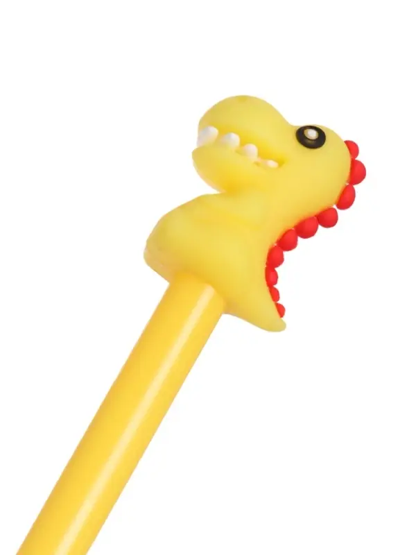 Ручка-прикол &laquo;Динозавр&raquo;, гелевая, жёлтая