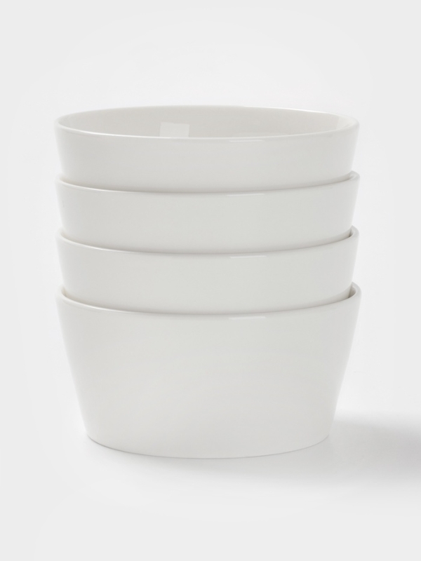 Набор салатников 4 шт 12х6 см Magistro Набор салатников 4 шт 12х6 см Magistro "White Snow" 380 мл