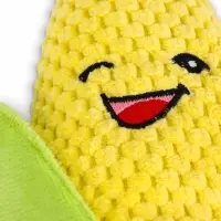 Мягкая игрушка для собак &laquo;Кукуруза&raquo;, 18 см, с пищалкой, жёлтая
