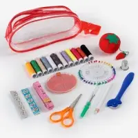 Швейный набор, 74 предмета, в сумочке ПВХ, МИКС