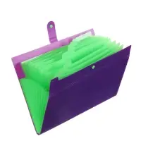 Папка А4 Your Way, 12 отделений, 600 мкм, на кнопке, фиолетовая