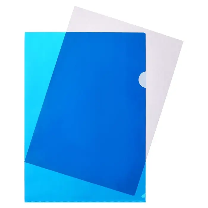 Набор папок-уголков А4, 180 мкм, Calligrata DeLuxe, непрозрачные, с тиснением, 4 штуки, микс