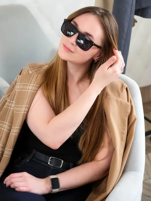 Очки солнцезащитные &laquo;OneSun. Wayfarer&raquo;, uv 400, линза 4.7&times;6 см, чёрный