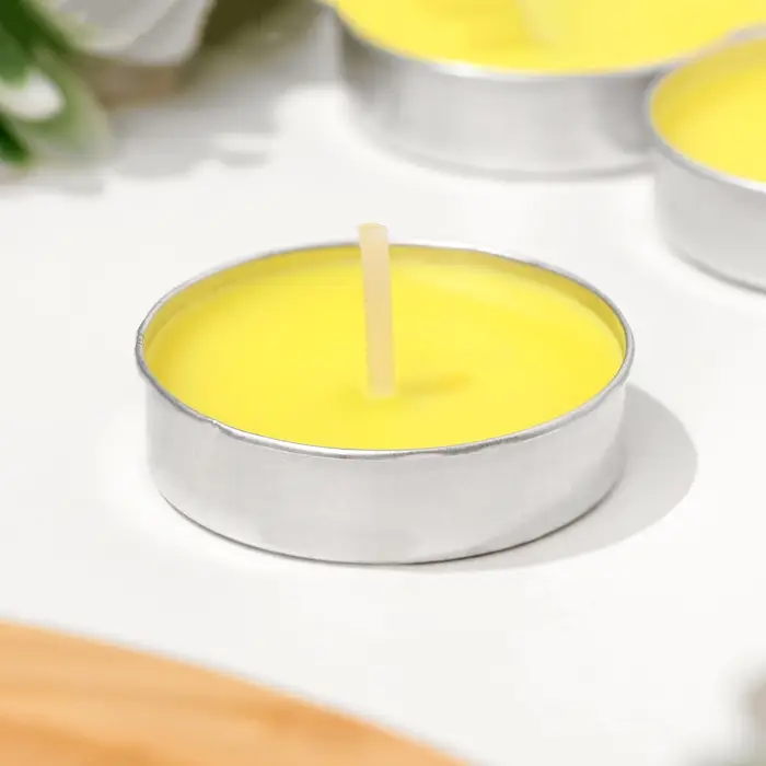 Набор свечей чайных ароматических, 6 шт, лимон Набор свечей чайных ароматических, 6 шт, лимон