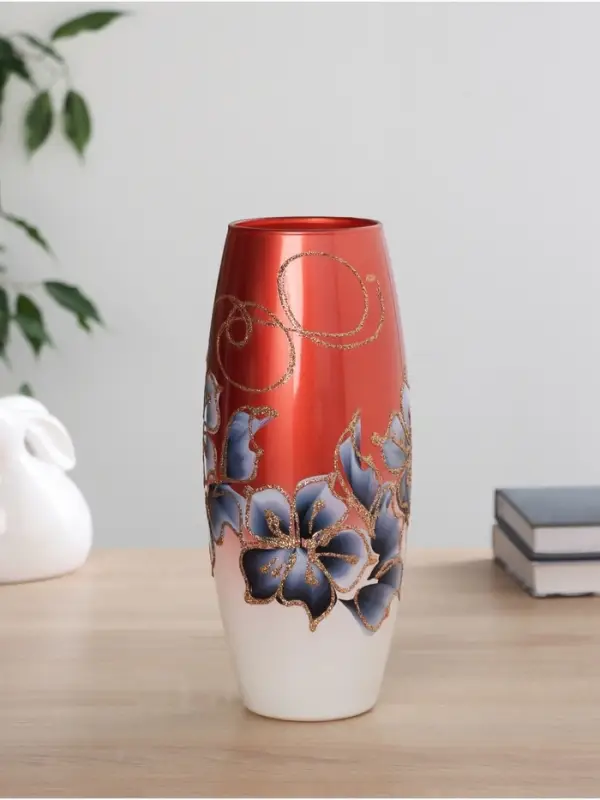 Ваза для цветов &laquo;Цветочные узоры&raquo;, d=7.5 см, 11&times;26 см, стекло