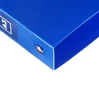 Папка на 4 кольцах А3, Calligrata TOP, 27 мм, 800 мкм, вертикальная, синяя