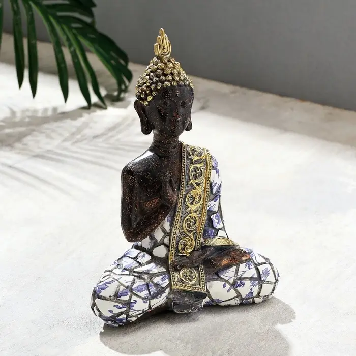 Фигурка полистоун TAKE IT EASY &laquo;Будда&raquo;, мозаика, 15&times;8&times;21 см