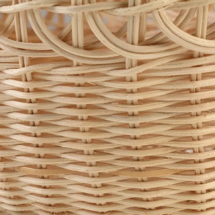 Корзина плетеная, 27 x 19 x 15/31 см, бежевая, ротанг