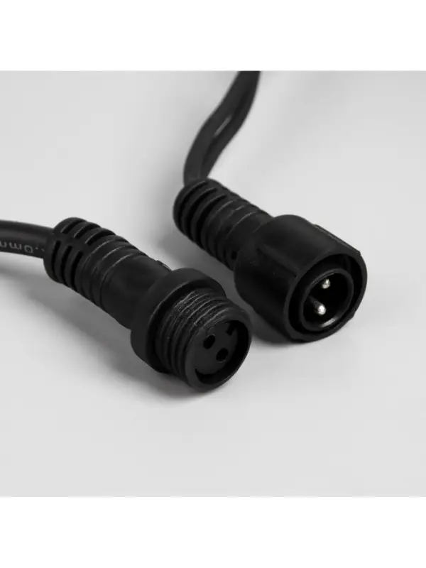 Гирлянда &laquo;Бахрома&raquo; 3&times;0.9 м, IP65, УМС, тёмная нить каучук, 144 LED, свечение синее, 220 В