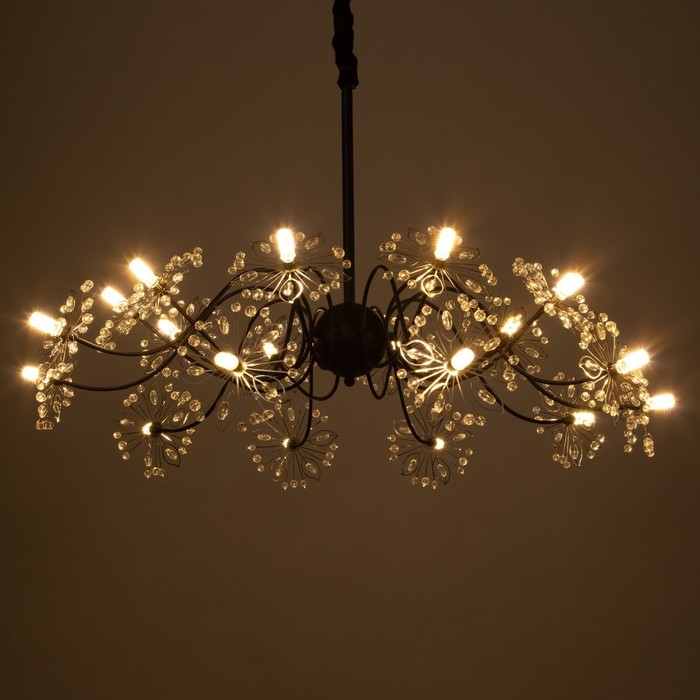 Люстра 1176/20 G4 20Вт черный 80х800х40см BayerLux