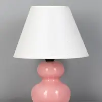 Лампа настольная RISALUX &laquo;Дуэт&raquo;, E14, 40 Вт, розовая, 18.5&times;18.5&times;24 см