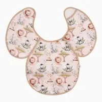 Нагрудник для кормления непромокаемый с карманом &laquo;Саванна&raquo;, M&B