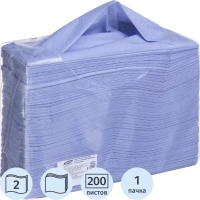 Бумага протирочная лист Luscan Professional Optima 2сл Zсл 200л/уп голубая