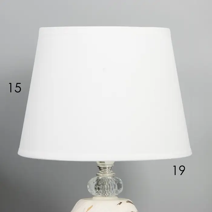 Лампа настольная RISALUX &laquo;Дух&raquo;, Е14, 40 Вт, белая, 20&times;20&times;34 см
