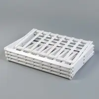 Стеллаж универсальный, 4 полки, 50&times;25&times;68 см, напольный, открытый, белый, Greengo