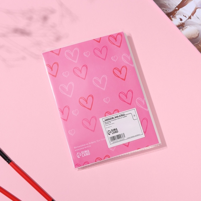 Фотоальбом на 36 фото 10х15 см  Фотоальбом на 36 фото 10х15 см "Любовь" 16х12х1 см