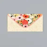 Конверт для денег &laquo;С днём рождения&raquo;, цветы на жёлтом, 16,5 х 8 см