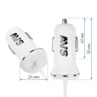 Автомобильное зарядное устройство AVS с mini USB CMN-213 (1,2А)
