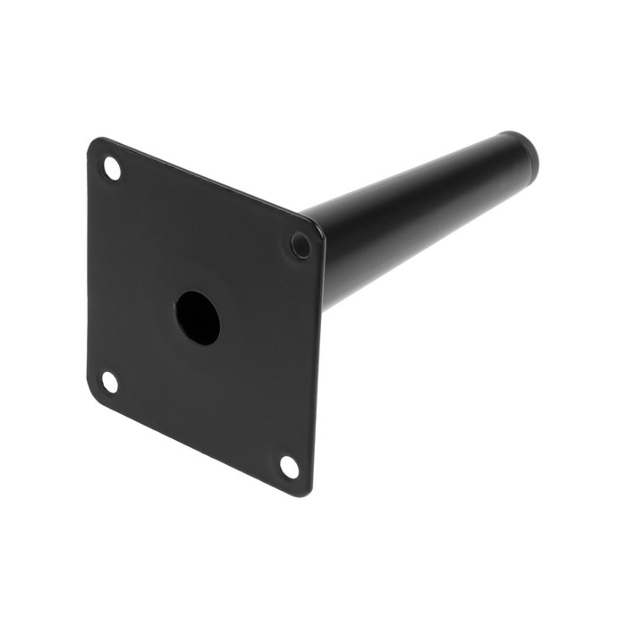 Опора мебельная CAPPIO OP08, h=150 мм, толщина площадки 1.8 мм, цвет матовый черный Опора мебельная CAPPIO OP08, h=150 мм, толщина площадки 1.8 мм, цвет матовый черный