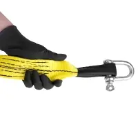 Трос буксировочный (усиленный,цвет-желтый) AVS EXPERT ST-75B 7т 5м.шаклы