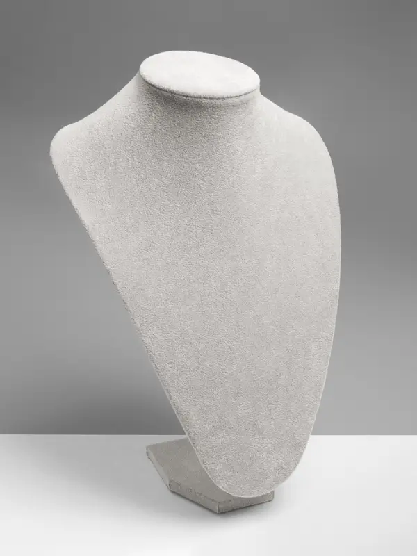 Бюст для украшений QF, 24&times;19&times;35 см, h=35 см, серый