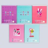 Тетрадь 12 листов, линейка, "Пони", 5 видов МИКС, My Little Pony