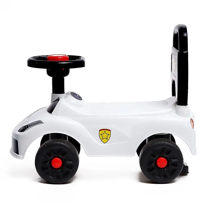 Толокар - пушкар детский &laquo;Ночной гонщик. Машинка&raquo;, звуковые эффекты, цвет белый