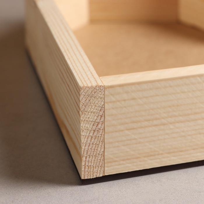 Кашпо деревянное 25×4.5 см  Кашпо деревянное 25×4.5 см "Сердце" подарочное, натуральный