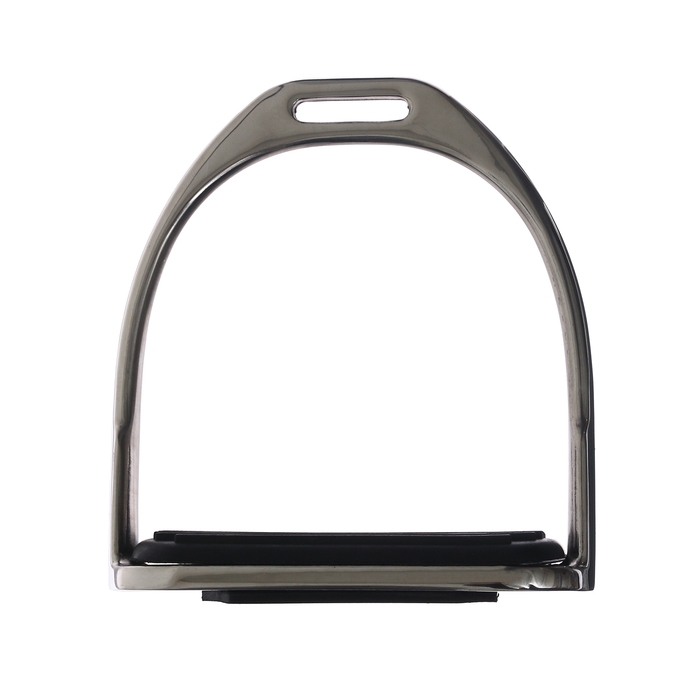 Стремена металлические с резиновыми вставками, хром, набор 2 шт Стремена металлические с резиновыми вставками, хром, набор 2 шт