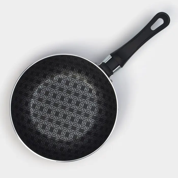 Сковорода &laquo;Хозяюшка&raquo;, d=16 см, пластиковая ручка, антипригарное покрытие, алюминий, бордовая