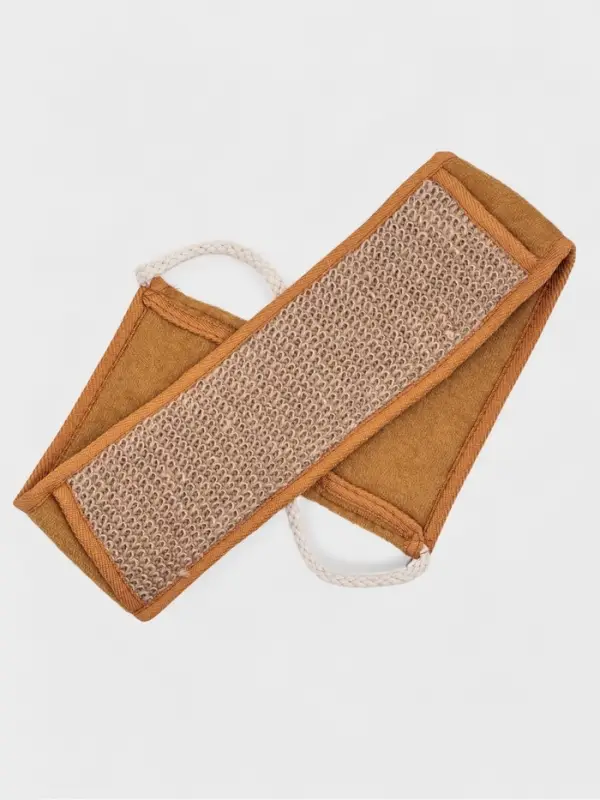 Мочалка - лента из конопли для тела Доляна, длинная, 70&times;10 см