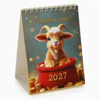 Календарь 2027, настольный, домик &laquo;Символ года&raquo;