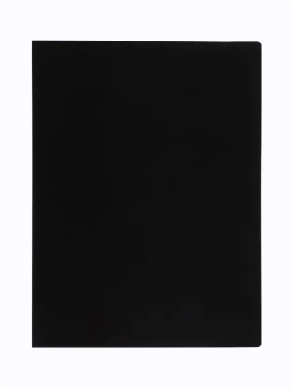 Папка с 20 вкладышами А5, 500 мкм, Calligrata, текстура &laquo;песок&raquo;, черная