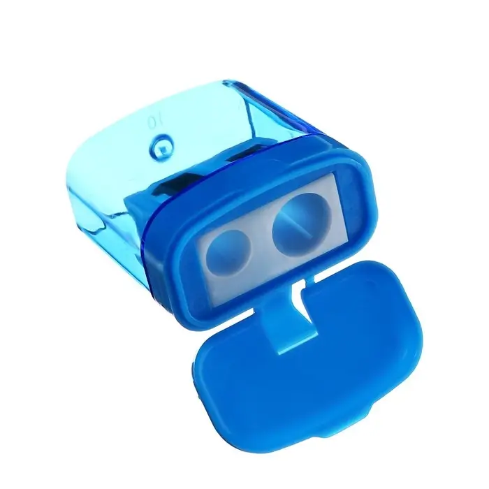 Точилка двойная Calligrata «Классика», с контейнером, МИКС