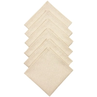 Салфетка 32х32см (к-т 6шт.), рогожка, 160г/м2, Рант бежевый