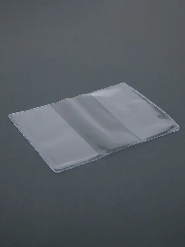 Обложка для пенсионного удостоверения, 100 мкн, прозрачная