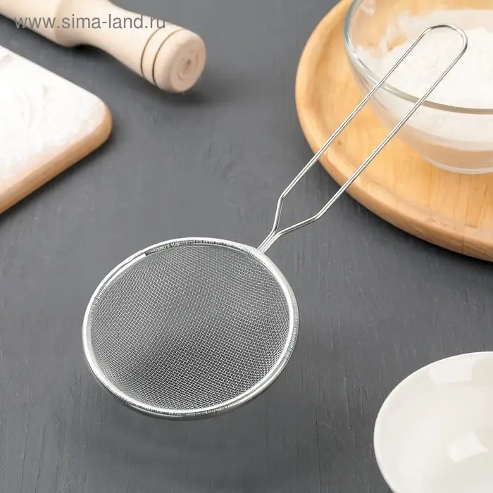 Сито Доляна «Помощник», d=8 см, нержавеющая сталь Сито Доляна «Помощник», d=8 см, нержавеющая сталь
