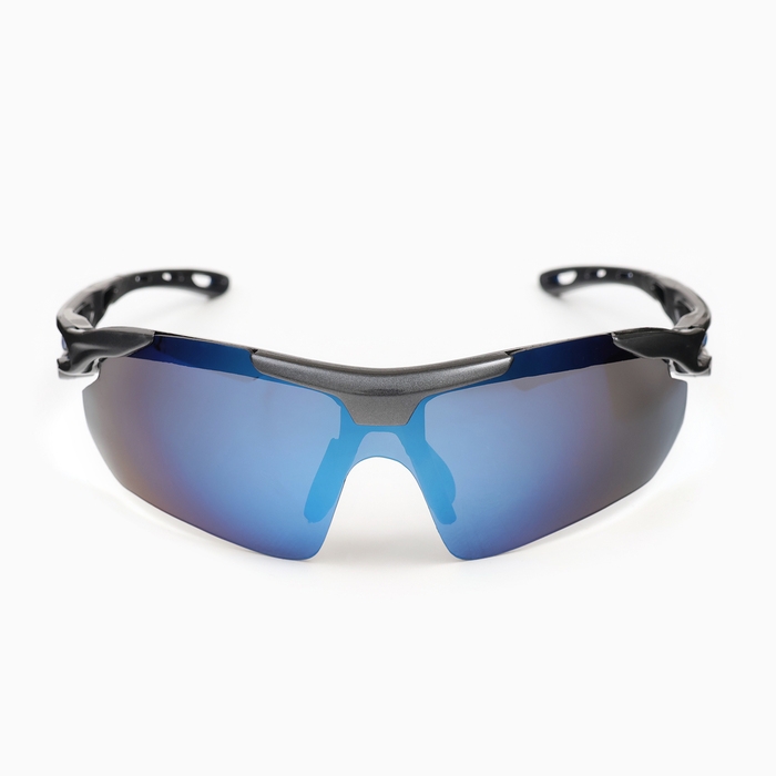 Очки спортивные Очки спортивные "Мастер К", uv 400, ширина 14 см, дужка 14 см, линза 4.5 х 8 см