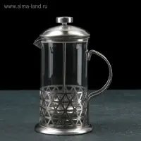 Френч-пресс стеклянный Доляна &laquo;Фараон&raquo;, 600 мл, 14&times;11&times;21,5 см