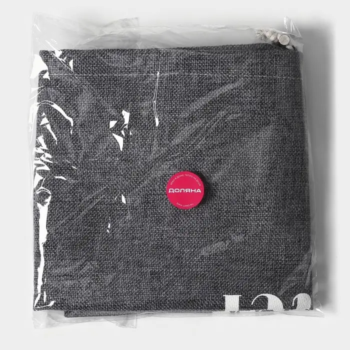 Чехол на бутыль для кулера Доляна Water, 19 л, 27&times;42&times;40 см, лён, серый