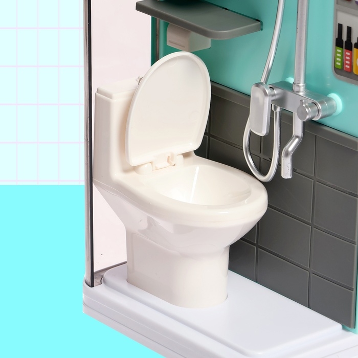 Набор мебели для кукол «Ванная комната»: санузел, раковина, постирочная Набор мебели для кукол «Ванная комната»: санузел, раковина, постирочная